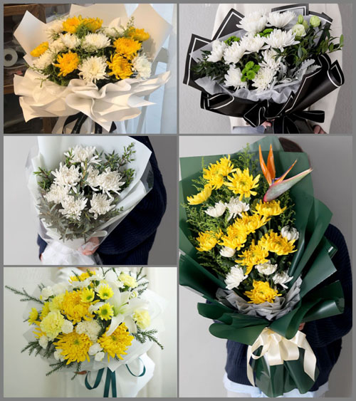 河南焦作解放区焦北街道白事花束代送